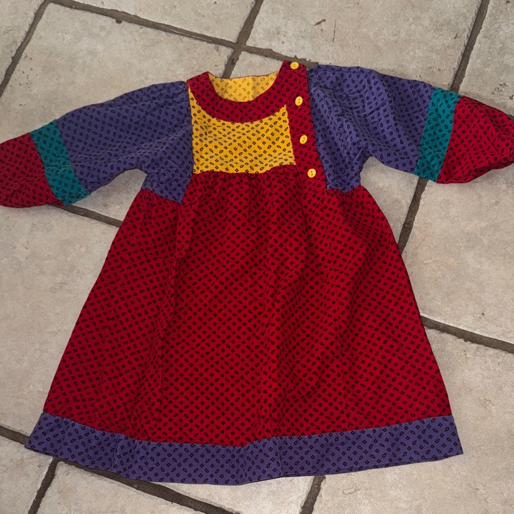 VTG mouse feathers / sala fifth avenue corduroy dress